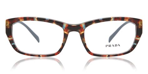 Prada PR 18OV NAG1O1 Eyeglasses in Tortoise Spotted Blue 